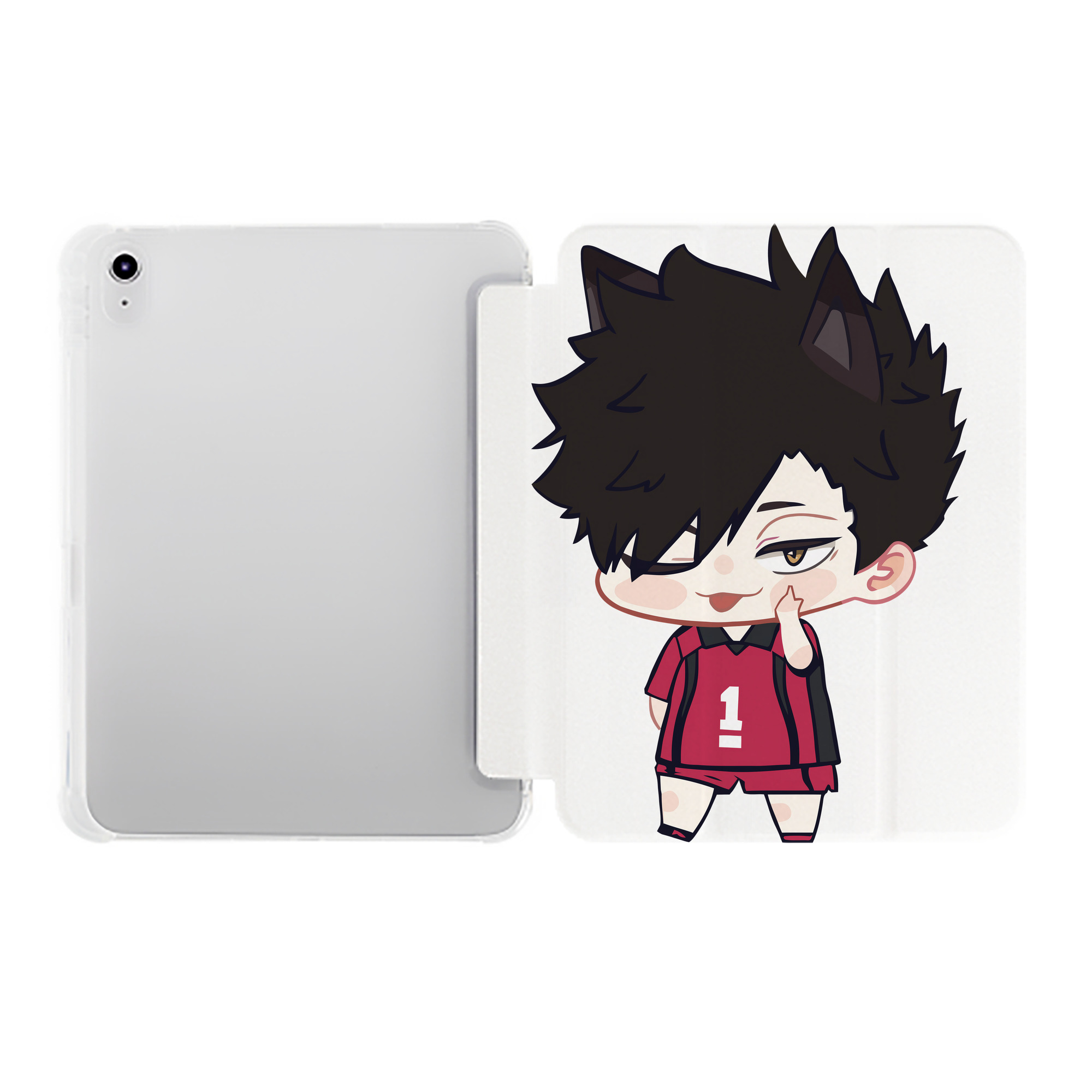 （画像用） ハイキュー!! Haikyu!! IPad ケース ペン収納付き 三つ折りスタンド PUレザー×シリコン 対応機種9.5/10.5/10.9インチ
